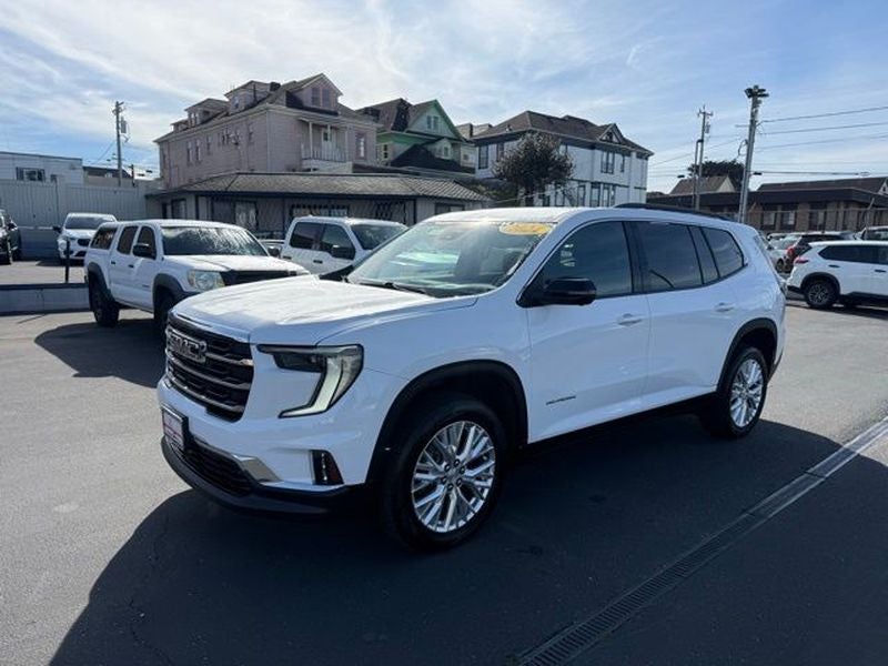 2024 GMC Acadia Elevation in Summit White — front three-quarter view