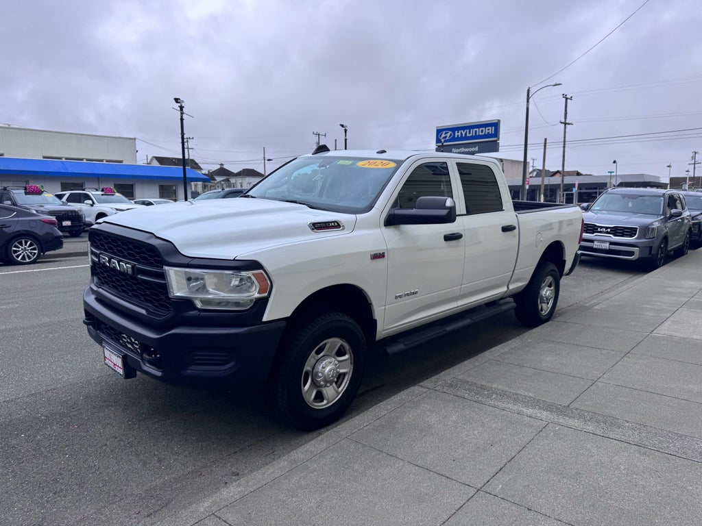 2020 RAM 2500 Tradesman in White — front three-quarter view